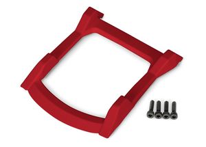 Traxxas skid plate, roof (body)/ 3x12mm CS (4) (rood) (TRX-6728R)