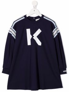 Kenzo Kids robe à logo - Bleu