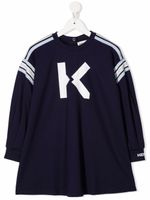 Kenzo Kids robe à logo - Bleu