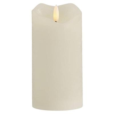 Leen Bakker - LED Kaars Rustiek - Off-white - 15xØ7,6 Cm - Paraffine - Crème