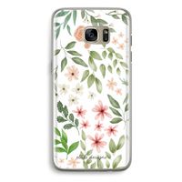 Botanical sweet flower heaven: Samsung Galaxy S7 Edge Transparant Hoesje