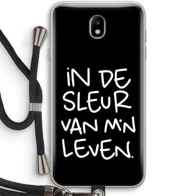 De Sleur: Samsung Galaxy J7 (2017) Transparant Hoesje met koord