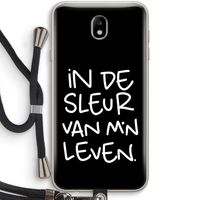 De Sleur: Samsung Galaxy J7 (2017) Transparant Hoesje met koord