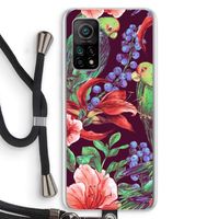 Papegaaien: Xiaomi Mi 10T 5G Transparant Hoesje met koord