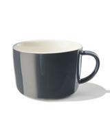 HEMA Cappuccinomok 330ml Chicago new bone donkergrijs (antraciet)