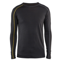 Blåkläder Merino Xlight Onderhemd Lange mouw 479917349835 | Donkergrijs/Geel | Maat 3XL - 7330509545515 Blåkläder Merino Xlight Onderhemd Lange mouw 479917349835 | Donkergrijs/Geel | Maat 3XL - 7330509545515