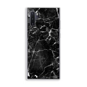 Zwart Marmer 2: Samsung Galaxy Note 10 Plus Transparant Hoesje