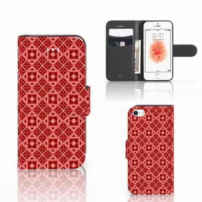 Apple iPhone 5 | 5s | SE | Telefoon Hoesje | Batik Rood