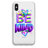 Be Kind: iPhone X Transparant Hoesje Be Kind: iPhone X Transparant Hoesje