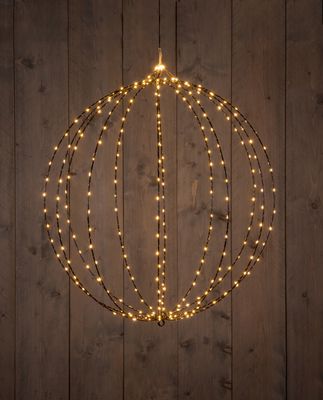 Metal 60 cm 3D Ball Black With 288 Led Classic Warm kerstverlichting Anna's Collection - Annas collection Metal 60 cm 3D Ball Black With 288 Led Classic Warm kerstverlichting Anna's Collection - Annas collection