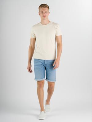 247Jeans Palm Slim Short SH06 Bleached Denim - Heren Jeans - Slim Fit Jeans
