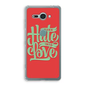 Turn hate into love: Sony Xperia XZ2 Compact Transparant Hoesje