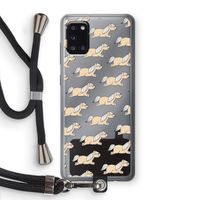 Ponys: Samsung Galaxy A31 Transparant Hoesje met koord