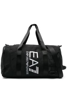 Ea7 Emporio Armani sac fourre-tout zippé à logo imprimé - Noir