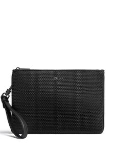 Zegna pochette Pelletessuta™ zippée - Noir