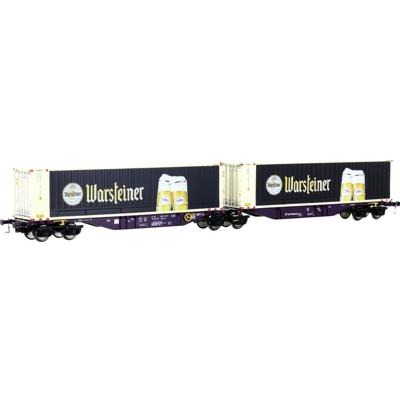 Mehano 28399 HO containerwagen Sgmrss90 Warsteiner van RailRelease