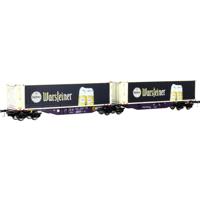Mehano 28399 HO containerwagen Sgmrss90 Warsteiner van RailRelease