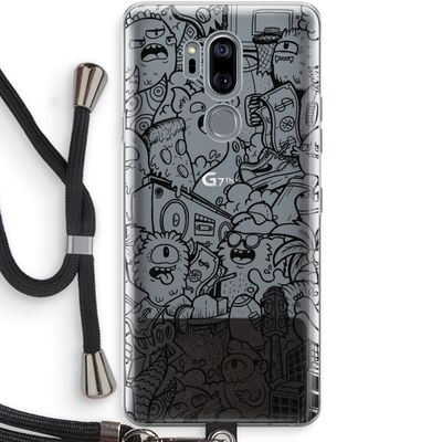 Vexx Black City : LG G7 Thinq Transparant Hoesje met koord