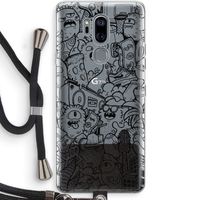 Vexx Black City : LG G7 Thinq Transparant Hoesje met koord