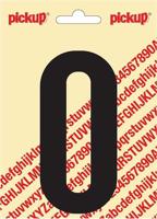 Plakcijfer Nobel Sticker zwarte cijfer 0 Pickup - Pickup
