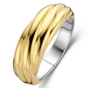 TI SENTO-Milano 12239SY Ring zilver goudkleurig Maat 48