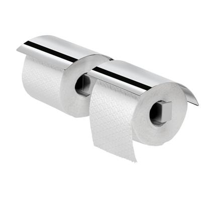Toiletrolhouder Geesa Wynk | Met klep dubbel | Chroom