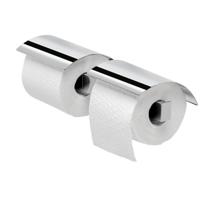 Toiletrolhouder Geesa Wynk | Met klep dubbel | Chroom