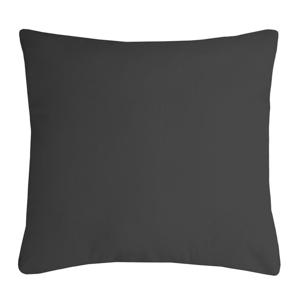 Stof Textile sierkussen Nelson - donkergrijs - 40 x 40 cm - bank kussens - polyester