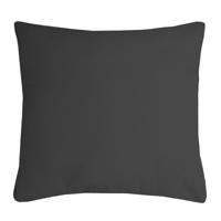 Stof Textile sierkussen Nelson - donkergrijs - 40 x 40 cm - bank kussens - polyester