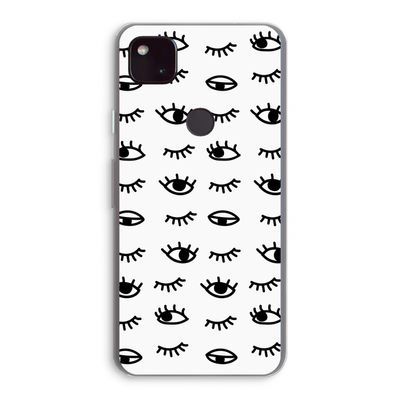 Eye pattern #2: Google Pixel 4a 5G Transparant Hoesje