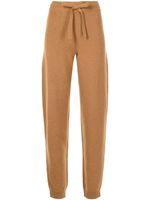 Nanushka pantalon de jogging Ella en maille - Marron