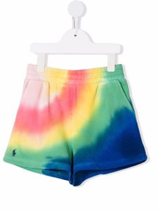 POLO RALPH LAUREN KIDS short à imprimé tie dye - Rose