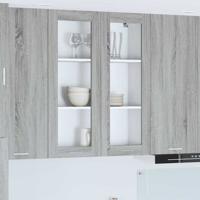 Hangkast Riga Grijs Sonoma 80 x 31 x 100 cm Bewerkt hout Hangkast Riga Grijs Sonoma 80 x 31 x 100 cm Bewerkt hout