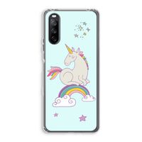 Regenboog eenhoorn: Sony Xperia 10 III Transparant Hoesje