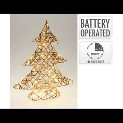 KERSTBOOM 40CM MET LED CHAMPAG KERSTBOOM 40CM MET LED CHAMPAG