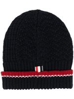 Thom Browne bonnet à patch logo - Bleu