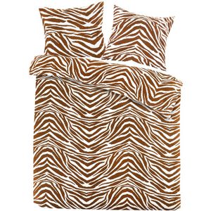 Day Dream Dekbedovertrek Flanel Zebra -Lits-jumeaux (240 x 200/220 cm)