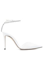 Giuseppe Zanotti escarpins à ornements en cristal 110 mm - Blanc