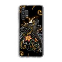 Huilende Wolf: Samsung Galaxy A32 5G Transparant Hoesje