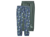 lupilu Set van 2 kinder joggingbroeken (donkergroen/blauw, 86/92)