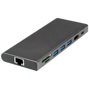 Value USB-C dockingstation Geschikt voor merk: Universeel Geïntegreerde kaartlezer, USB-C Power Delivery