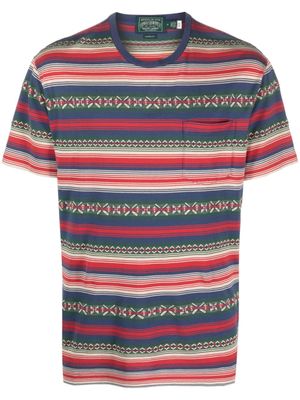 Polo Ralph Lauren T-shirt met jacquard - Blauw Polo Ralph Lauren T-shirt met jacquard - Blauw