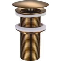 Wiesbaden Caral Open Afvoerplug 5/4" Geborsteld Brons Verlengd