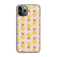 Ananas: iPhone 11 Pro Max Transparant Hoesje