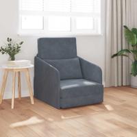 Slaapbank Donkergrijs 65 x 80 x 83 cm Fluweel