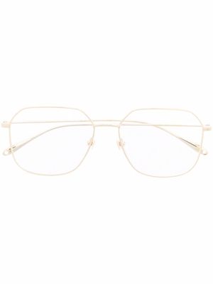 Gucci Eyewear lunettes de vue à monture carrée - Or
