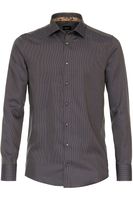 Venti Modern Fit Overhemd ML7 (72CM+) bruin - thumbnail
