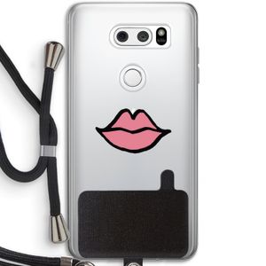 Kusje: LG V30 Transparant Hoesje met koord