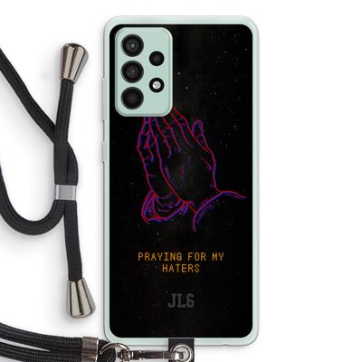 Praying For My Haters: Samsung Galaxy A52s 5G Transparant Hoesje met koord