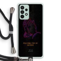 Praying For My Haters: Samsung Galaxy A52s 5G Transparant Hoesje met koord